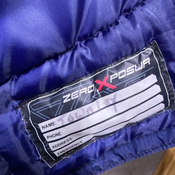 Zero Xposur Toddler Boys 3T Winter Jacket – Blue & Gray Fleece-Lined Hood - Picture 4 of 7